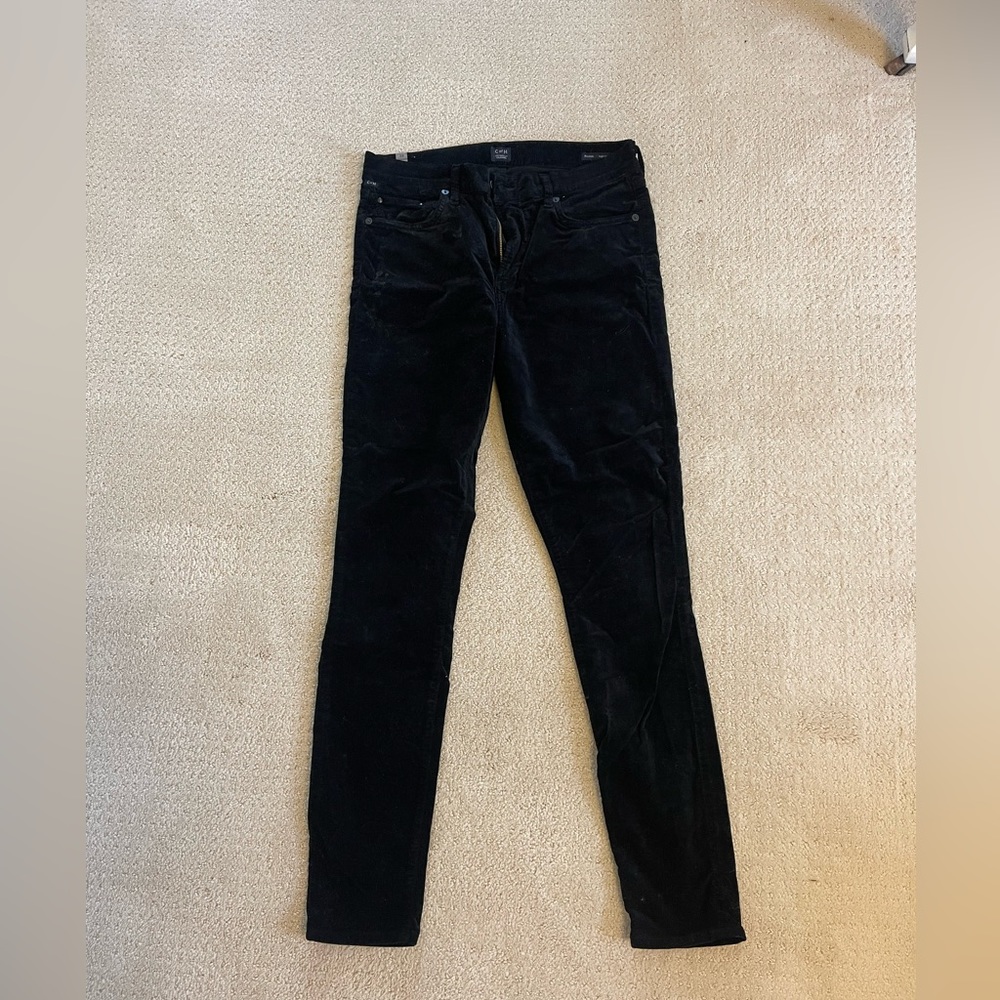Citizens of humanity black velvet jeans